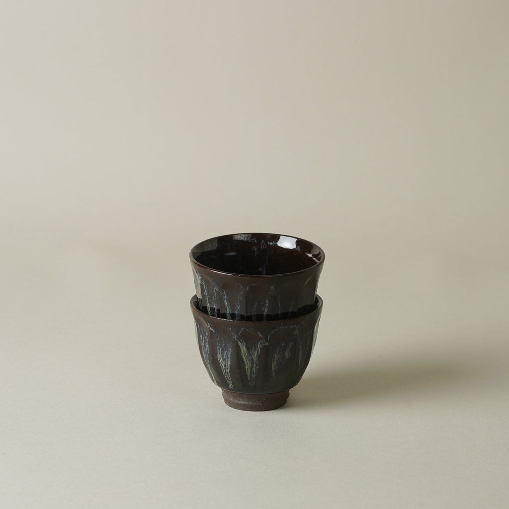 波佐見焼 朝鮮唐津 面取徳利/ぐい呑 (300ml / 60ml)