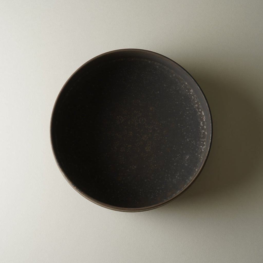 有田焼 黒炭銅 台形ボウル(M) 17.5cm