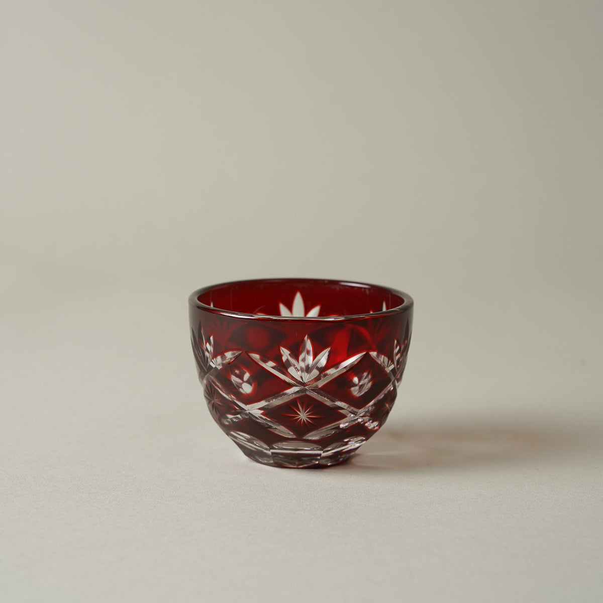 切子硝子 ぐい呑 30ml [4 Colors]
