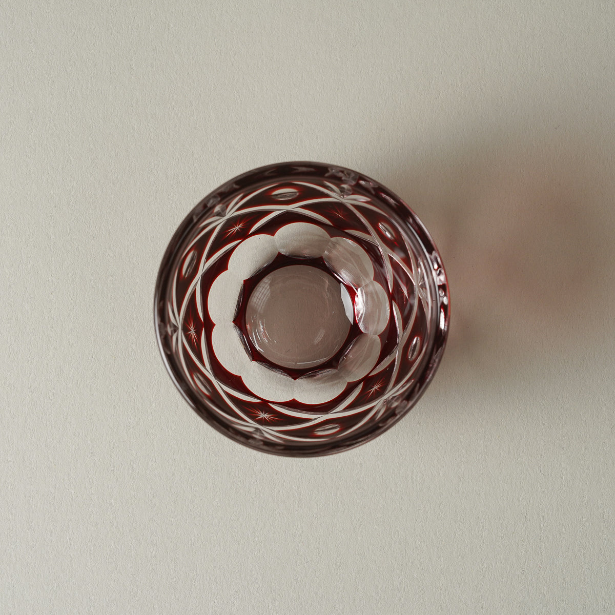 切子硝子 ぐい呑 30ml [4 Colors]