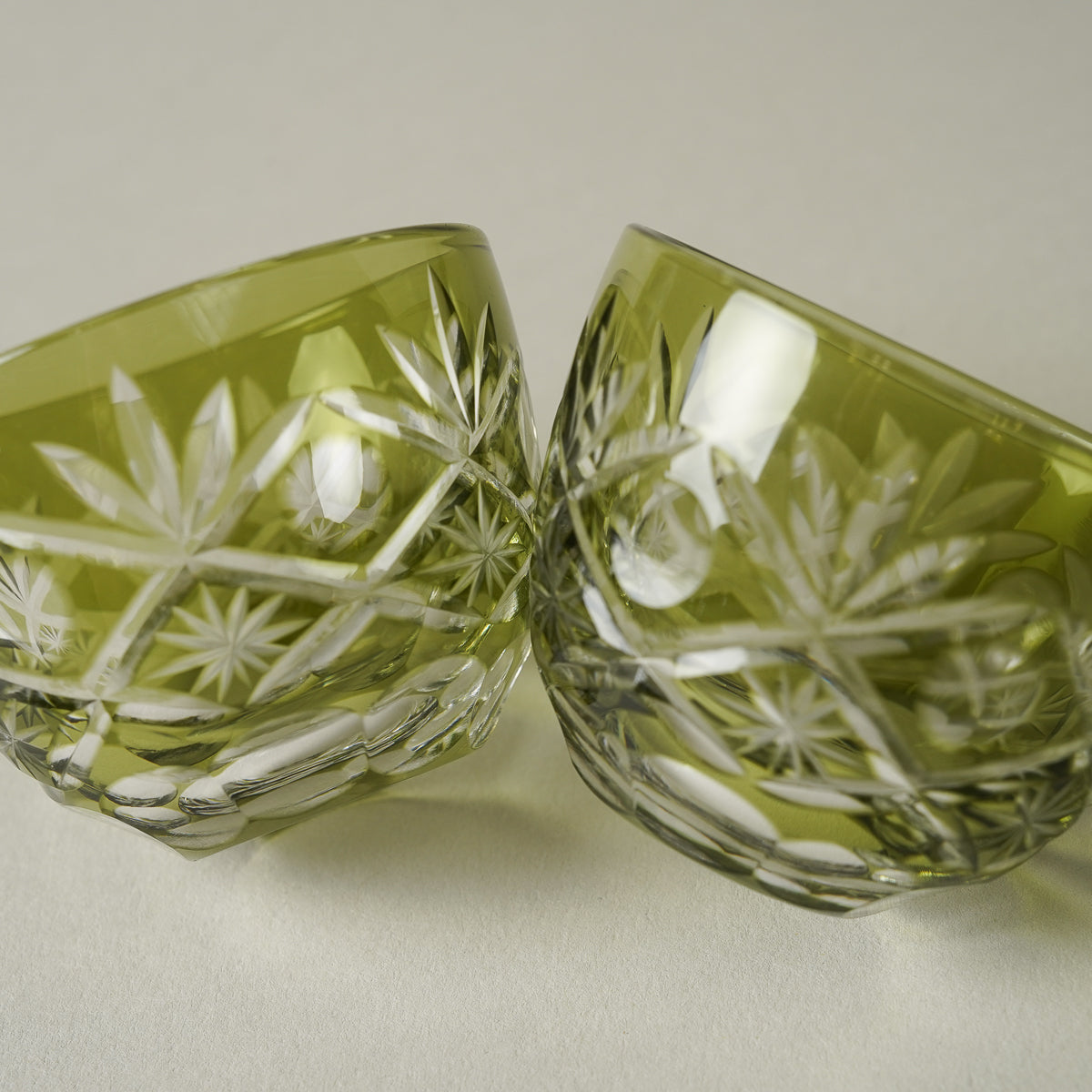 切子硝子 ぐい呑 30ml [4 Colors]