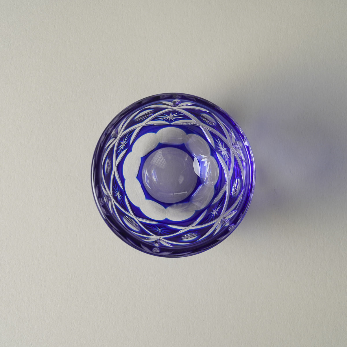 切子硝子 ぐい呑 30ml [4 Colors]
